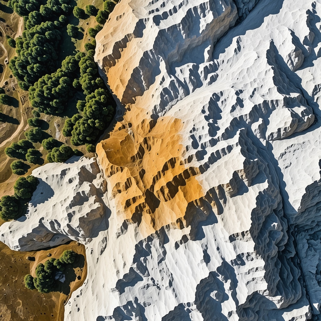 Aerial 3D map of Đavolja Varoš with geological formations and monitoring technology overlay