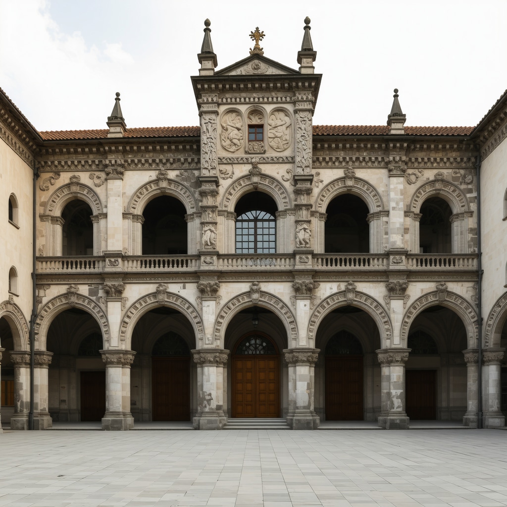 Digital 3D laser scanning of historic building facade in Sibiu with experts analyzing data