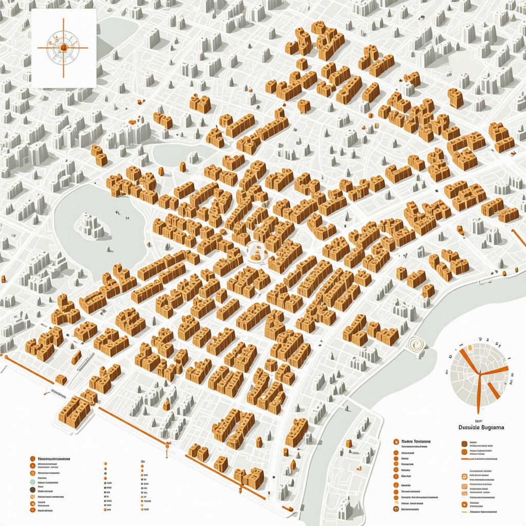 Digital map of Sofia with AI analytics highlighting sustainable tourism areas and cultural landmarks