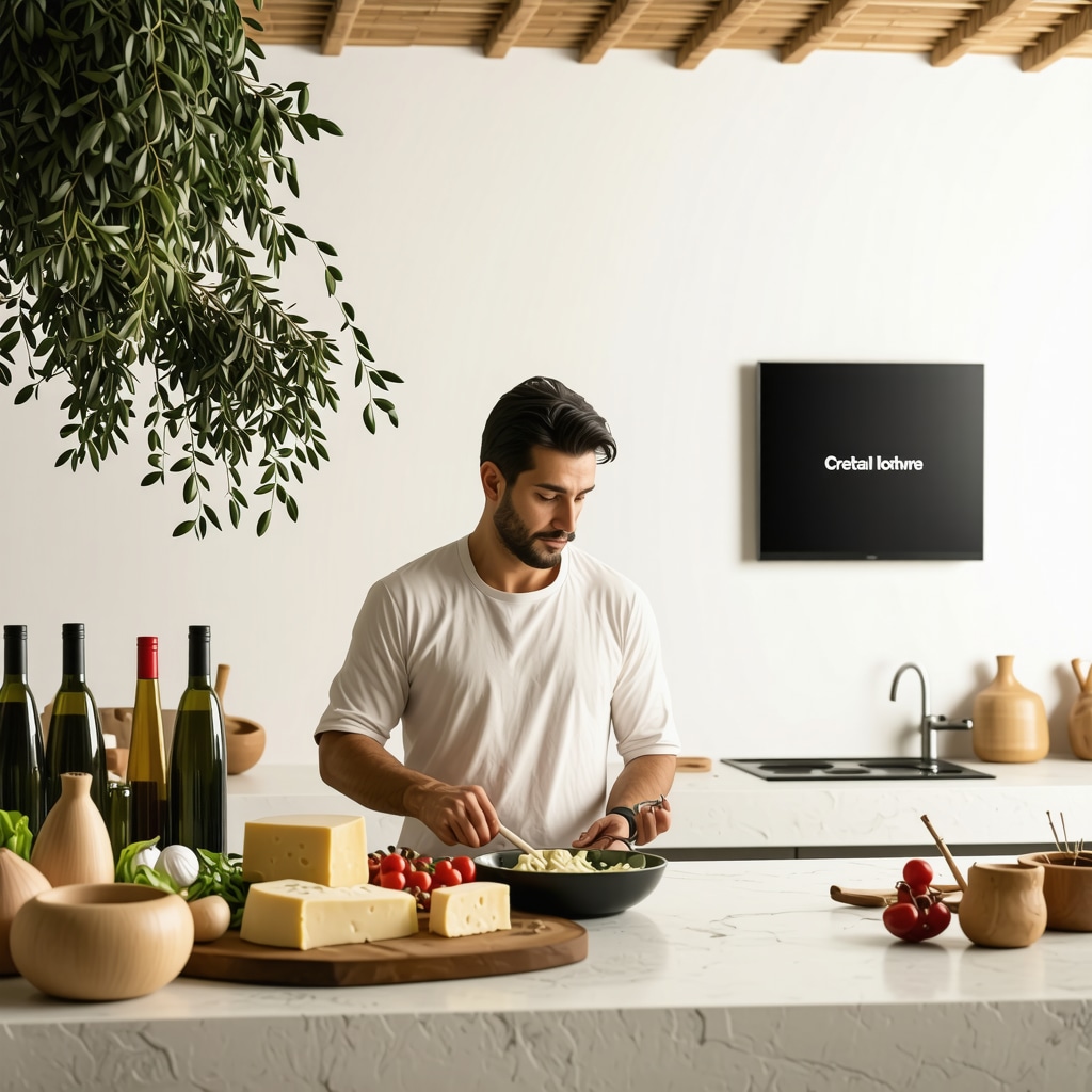 IoT devices and digital sensors monitoring quality in a traditional Cretan kitchen