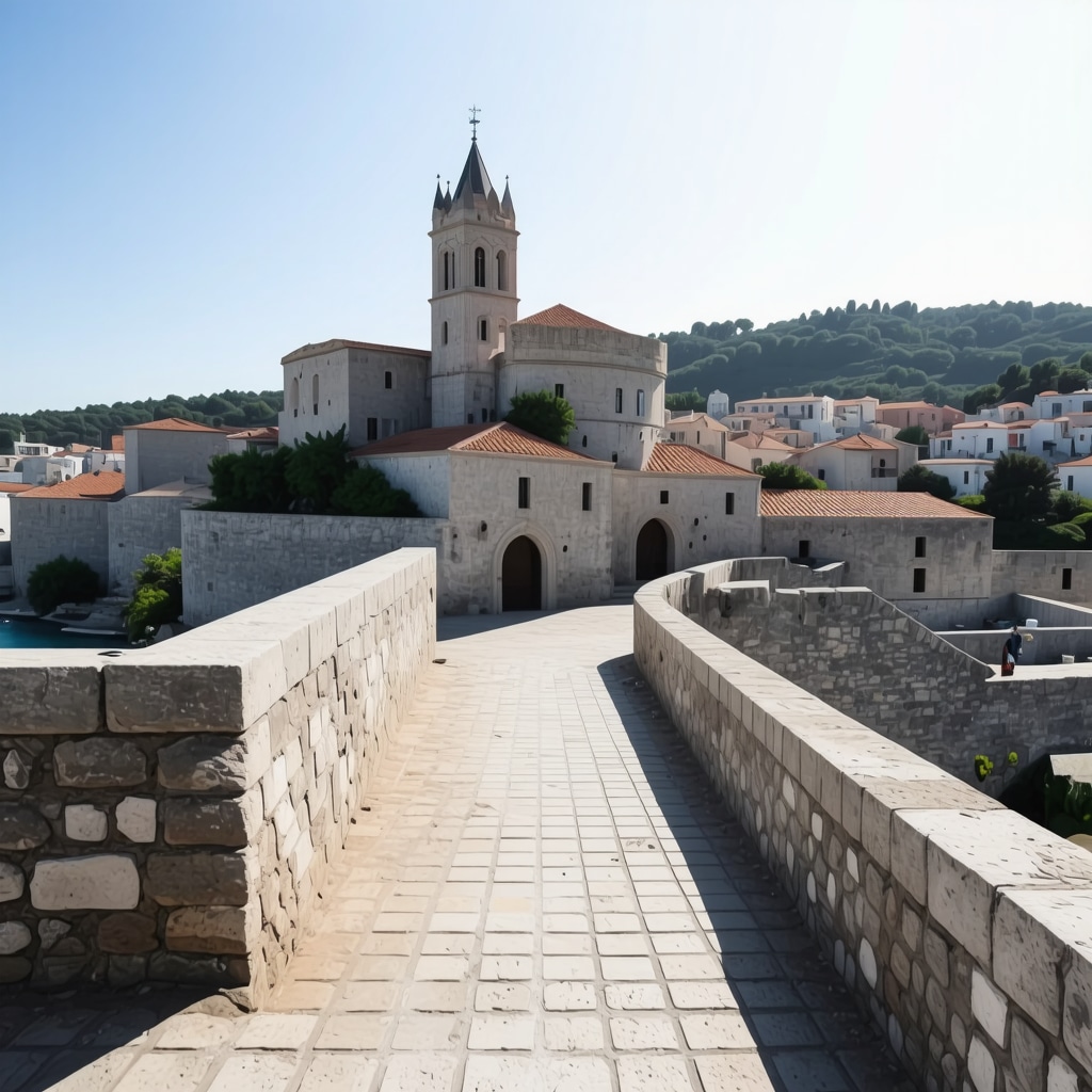 3D digital models and AR overlays on Dubrovnik's historic Old Town walls showing advanced preservation technology