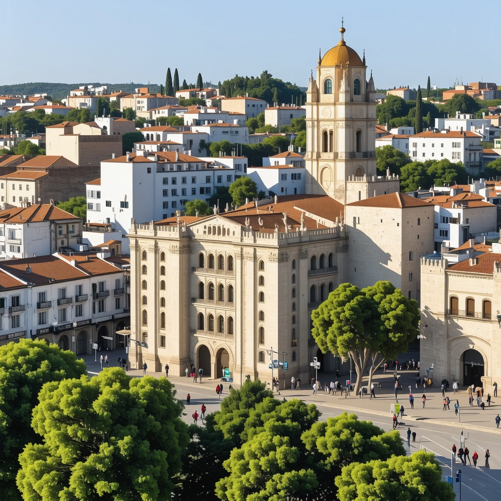 Arad cityscape showing integration of historic sites and digital tourism innovations