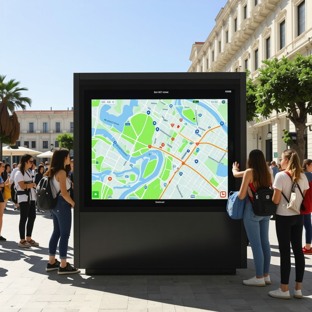 Interactive digital map and smart tourism infrastructure in Patras city center