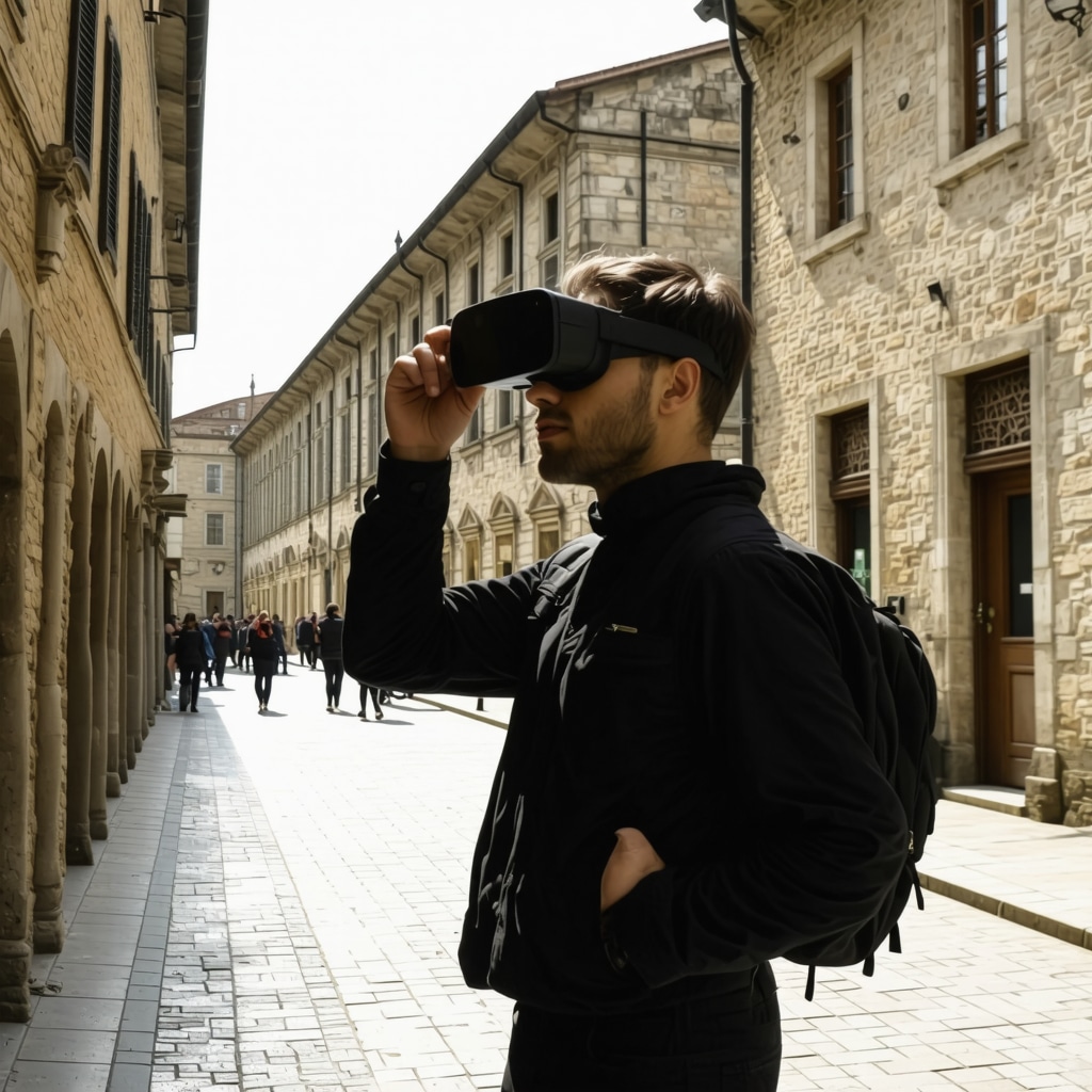 Turista koristi AR naočare da vidi 19. vek u ulicama Bitole