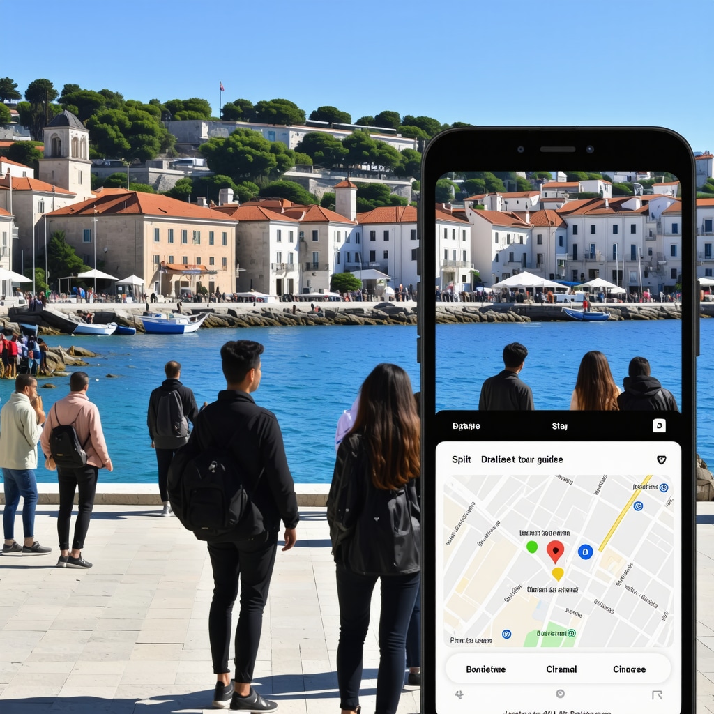 Turisti koriste digitalnu aplikaciju sa proširenom stvarnošću na istorijskim lokacijama Splita