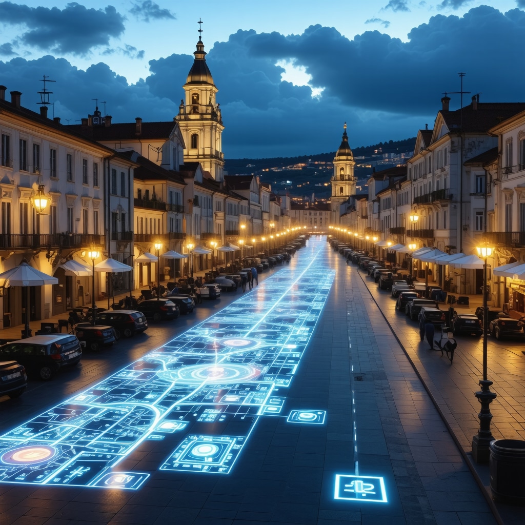 Noćna panorama Pirana sa digitalnim elementima i multisenzornim doživljajima