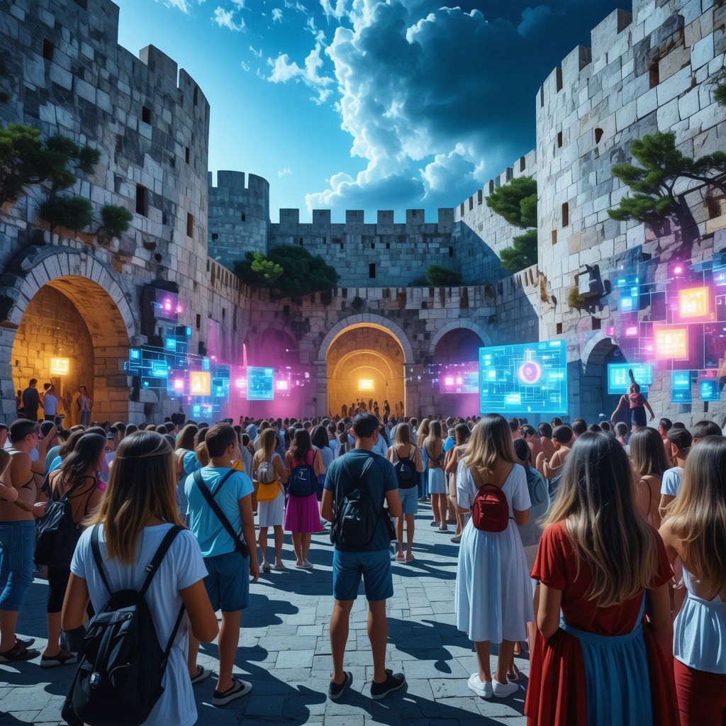 Interactive AR cultural festival inside Šibenik's historical fortresses blending tradition and technology