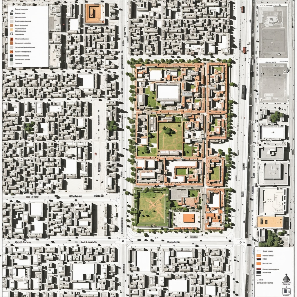 GIS digital map overlay illustrating archaeological and urban data layers in Thessaloniki