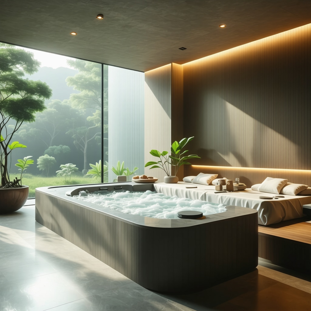 Modern wellness spa center in Sokobanja with digital health monitoring and natural surroundings