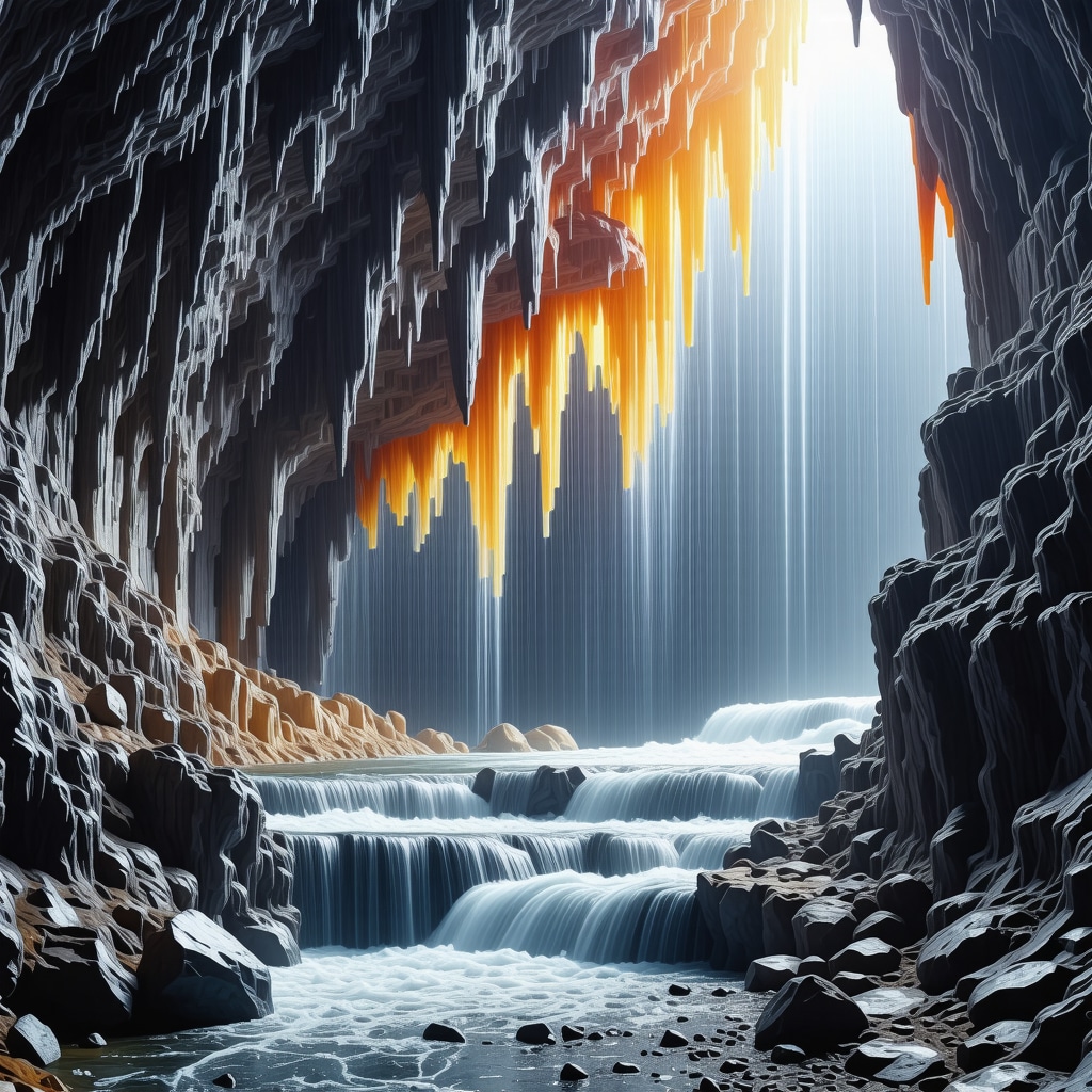 3D visualization of underground water flow in Škocjanske caves with artificial intelligence data overlays
