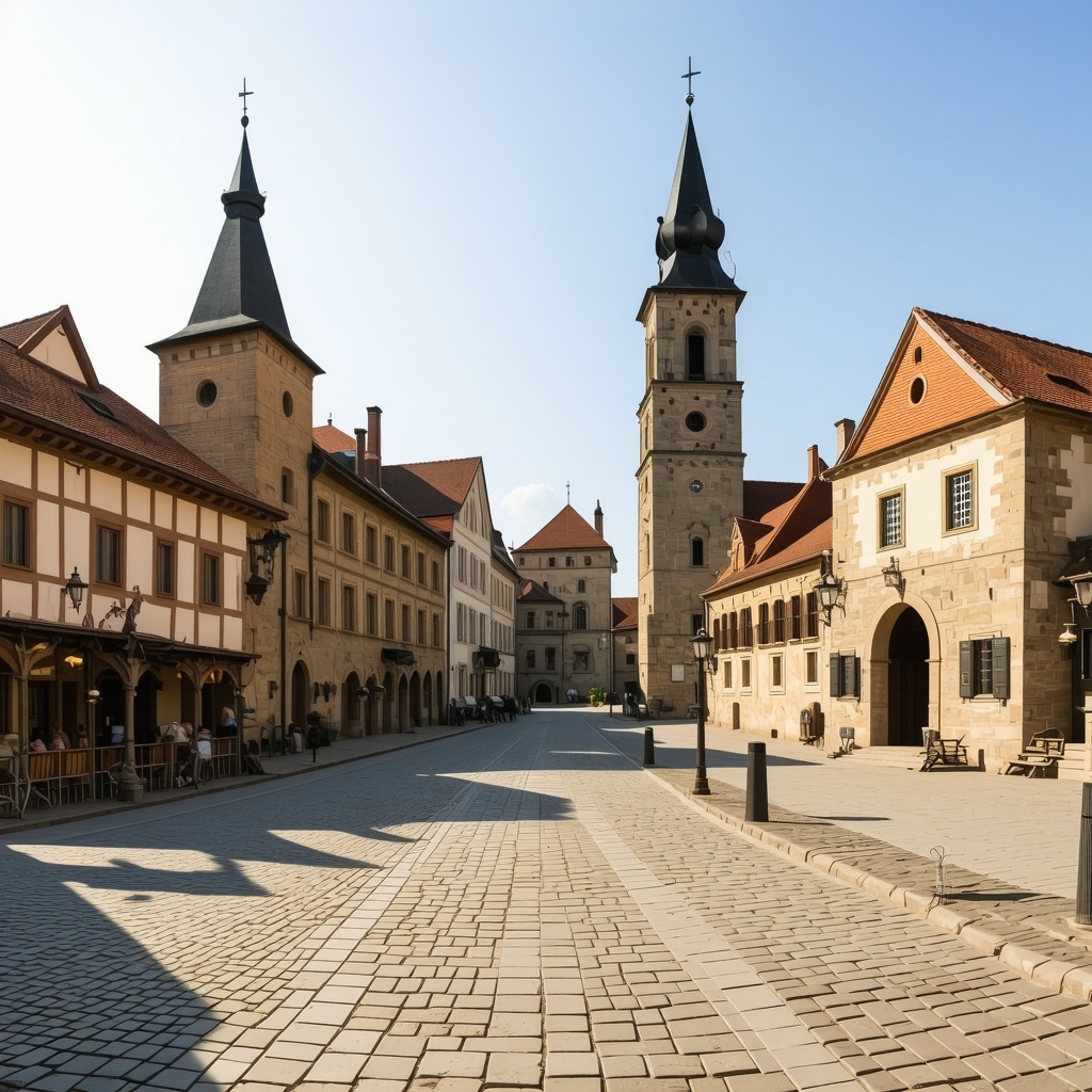 Interactive augmented reality app showcasing Sibiu's medieval landmarks