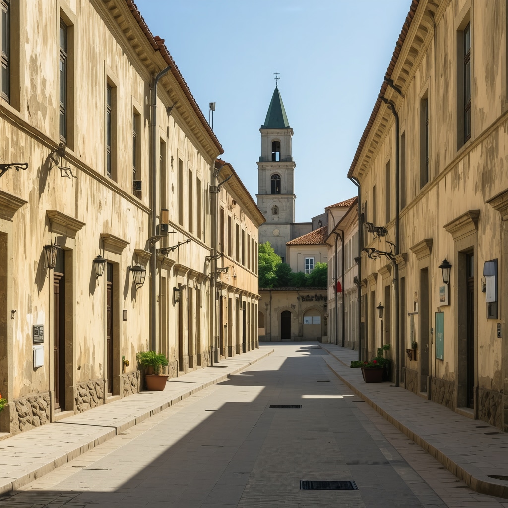 Stara ulica u Edirne sa tradicionalnim zgradama i prolaznicima