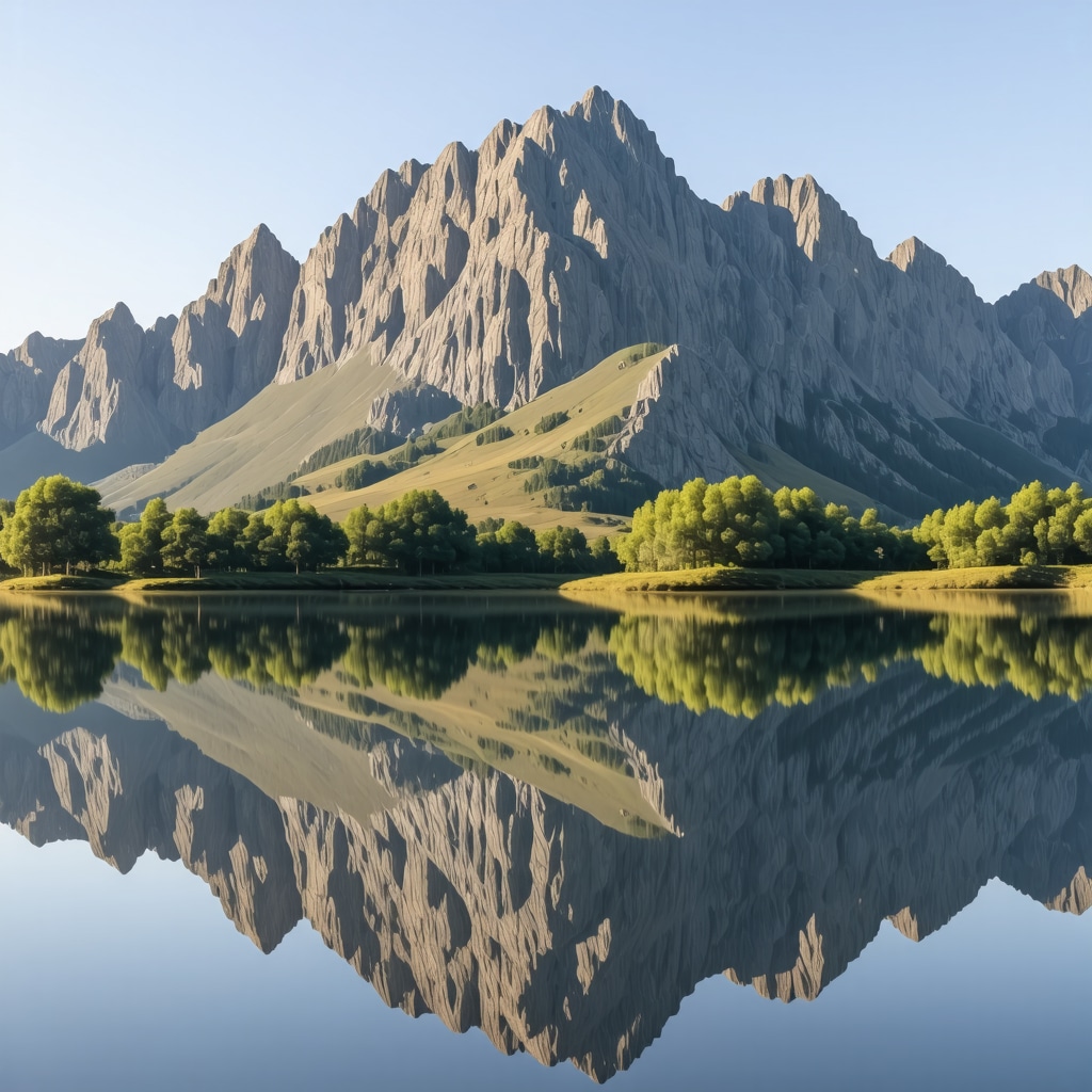Serene mountain landscape of the Balkans for personal reflection