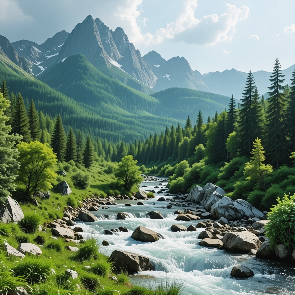 Scenic Balkan landscape with mountains and rivers, symbolizing natural beauty and environmental preservation.