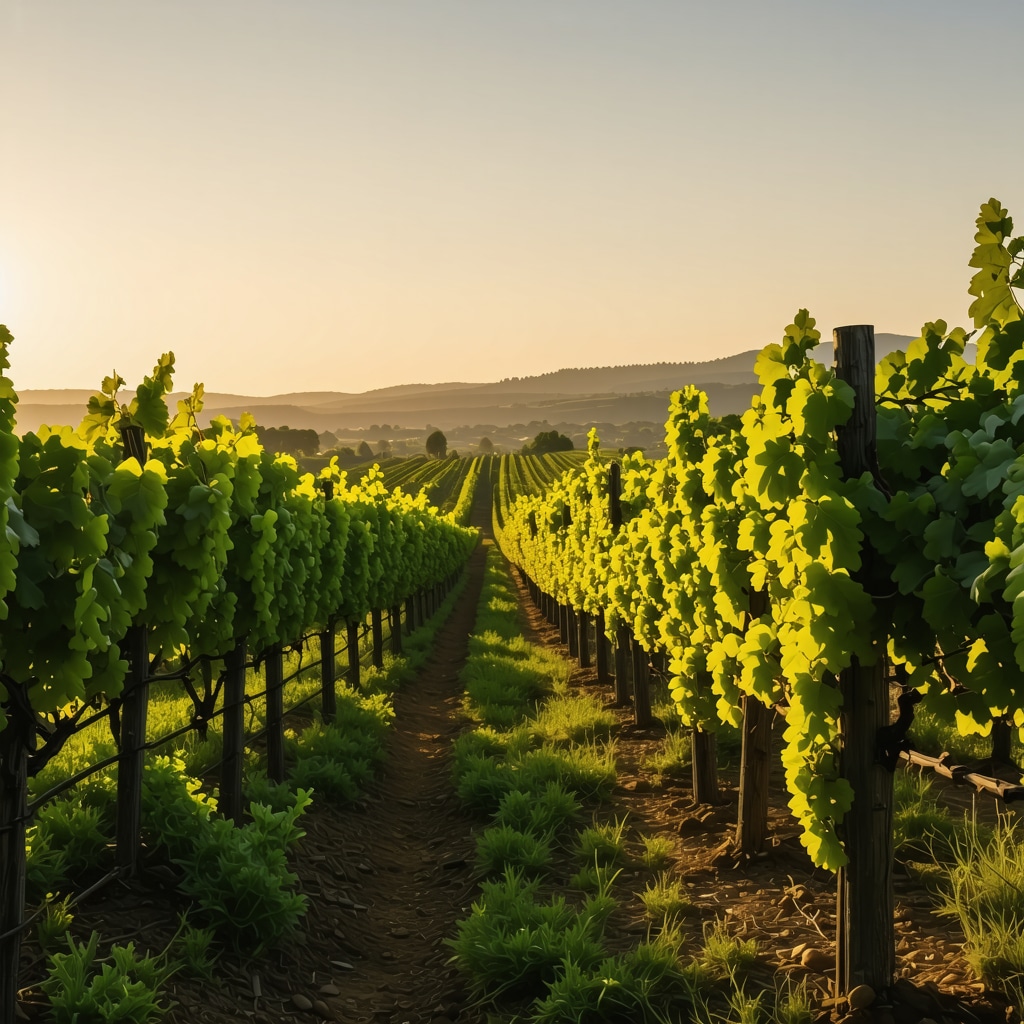 Vineyard in Tikveš equipped with IoT sensors blending traditional grape cultivation and modern technology