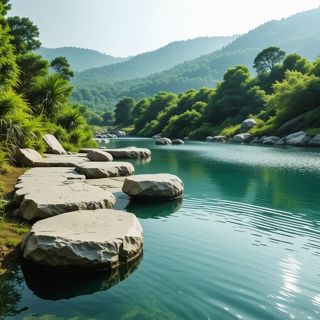 Peaceful natural scenery in Soko Banja with wellness elements