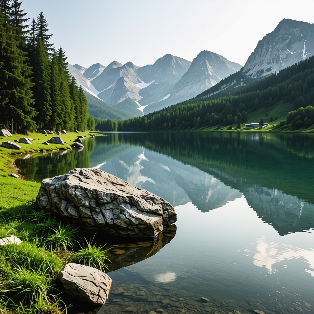 Panoramic view of Durmitor and Bohinj showcasing mountains, lakes, and lush forests