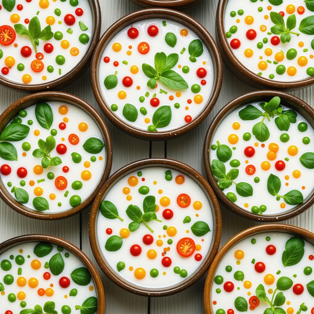 Close-up of vegetables fermenting in jars, illustrating Balkan fermentation techniques
