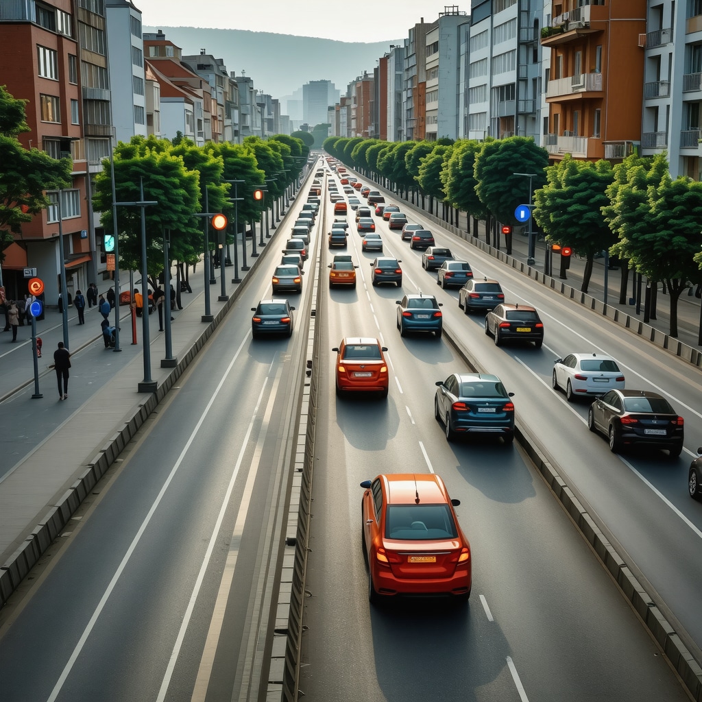 Visualization of advanced smart traffic management in Balkan urban environments