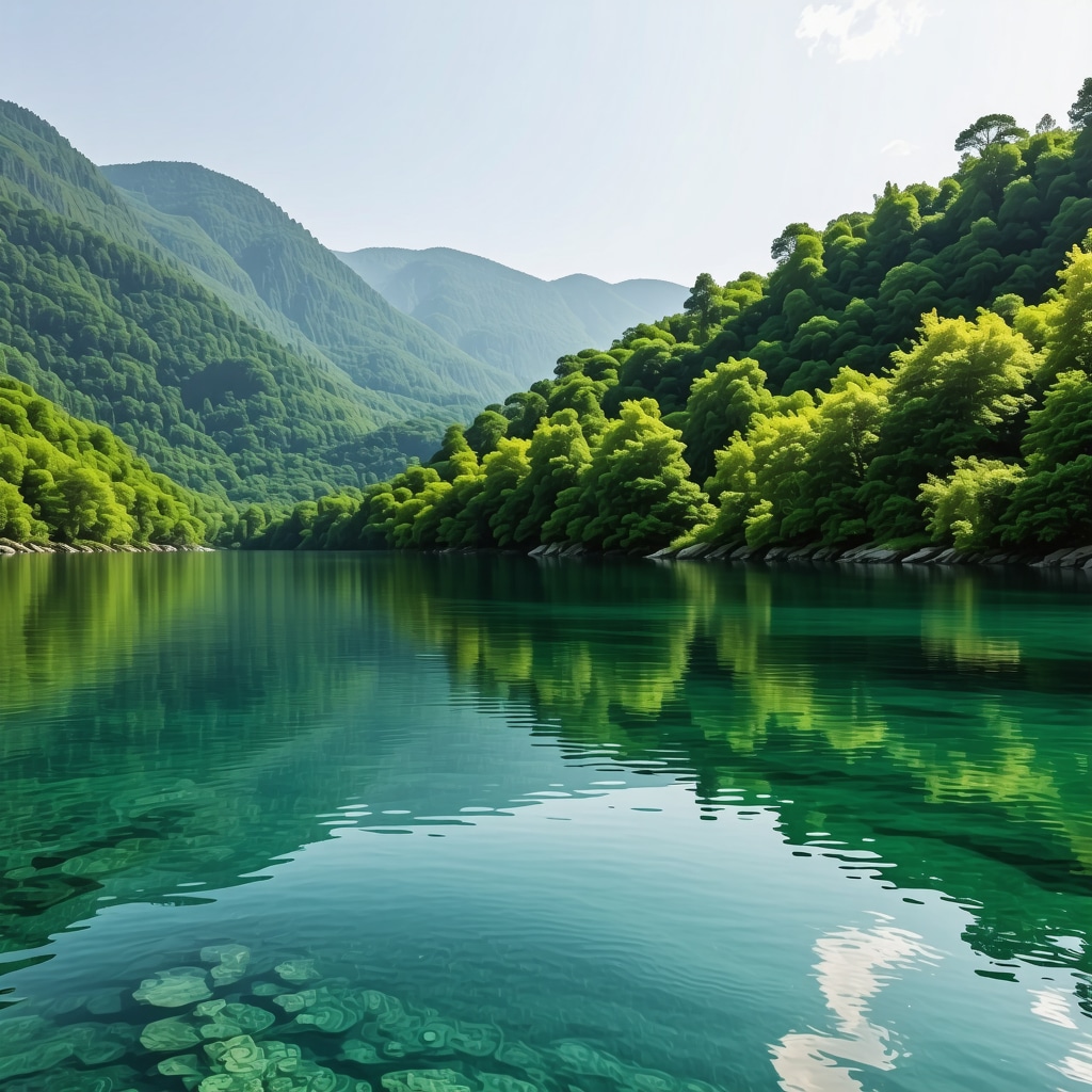 Scenic view of Sokobanja's lush landscape with mountains and river