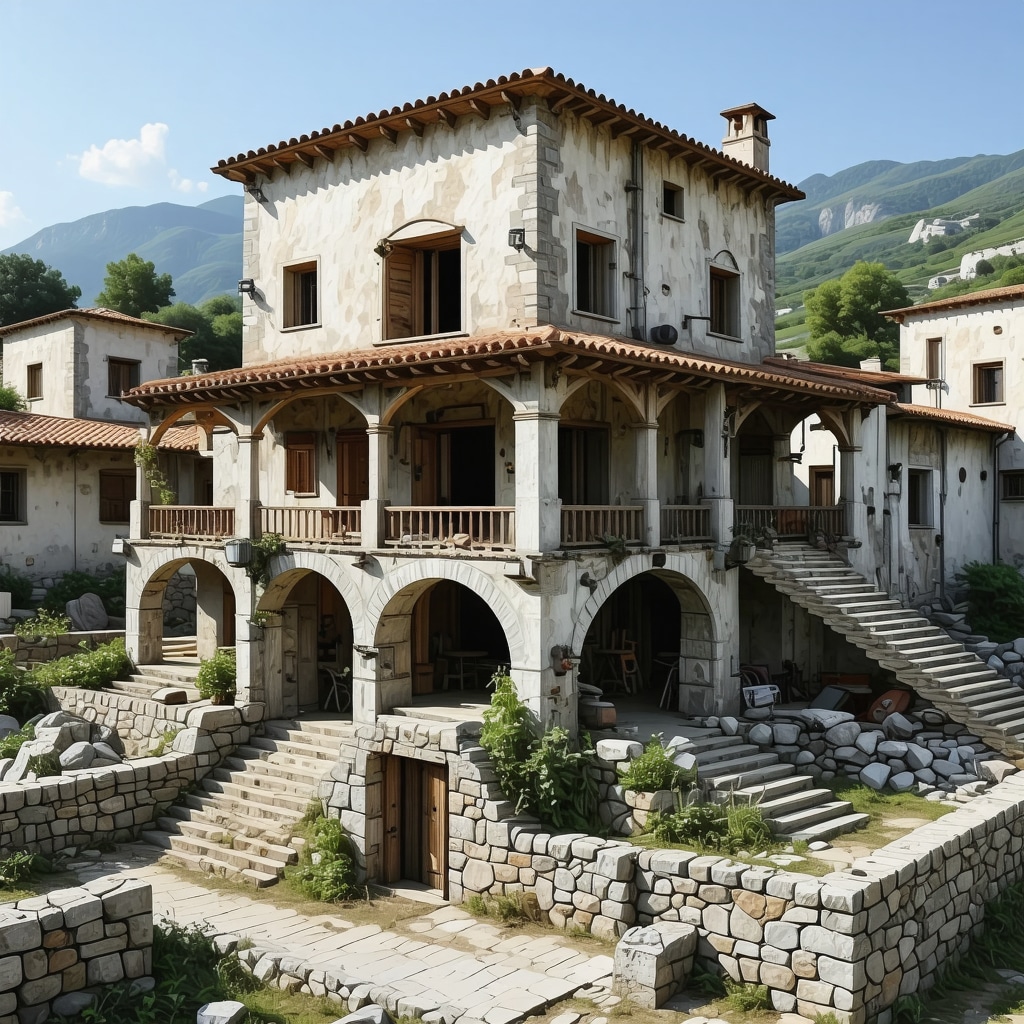 Virtuelna AR rekonstrukcija tradicionalne kuće u Gjirokastri sa interaktivnim elementima