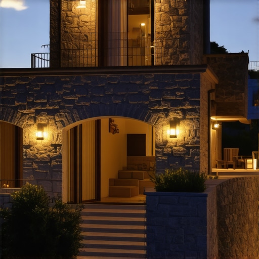 Luksuzna vila sa pogledom na Sveti Stefan u zlatnom ozračju