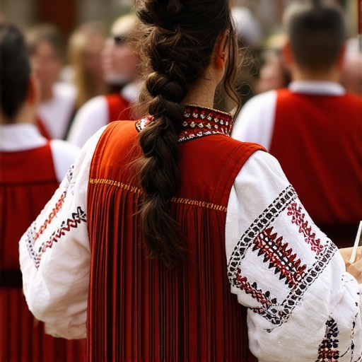 Traditional Balkan festival with rituals and costumes in 2024