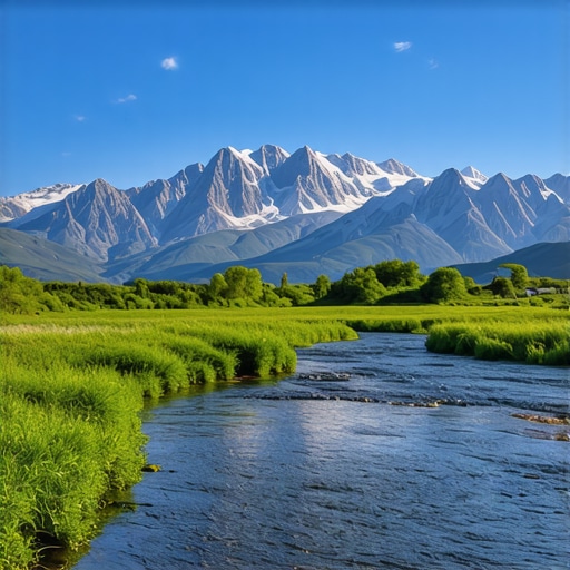 Prelepa prirodna scena Balkana sa planinama i rečnim tokovima