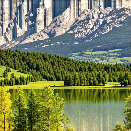 Prekrasan pogled na planine, jezera i šumu na Balkanu, simbol očuvanja prirode