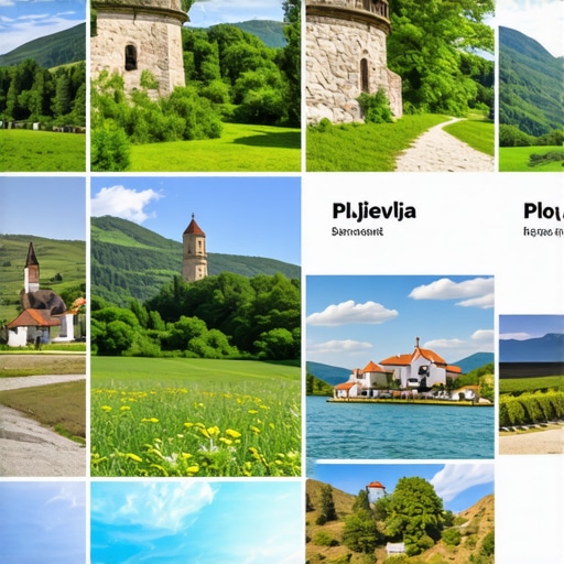 Virtual reality exploration of Pljevlja's cultural and natural sites with scenic landscapes