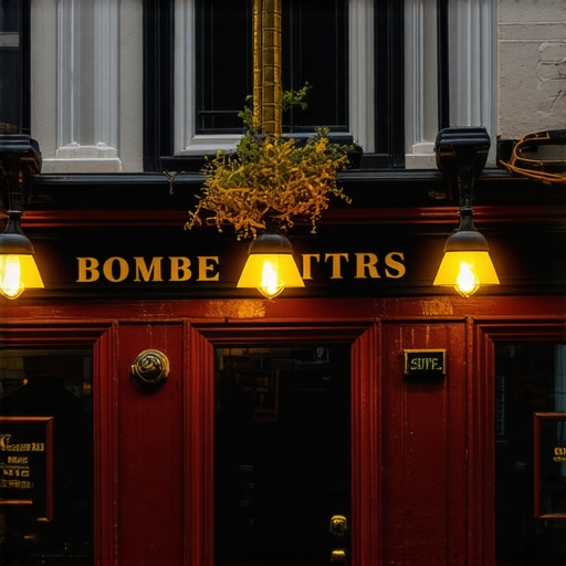 Vivid Dublin street with pub and local crowd