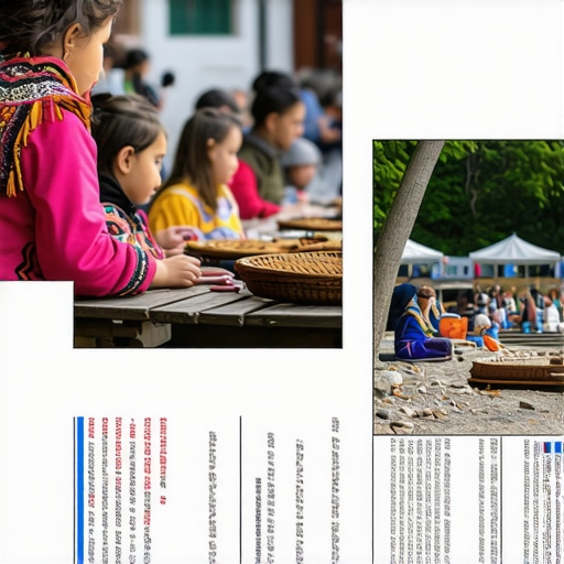 Children and parents participating in a cultural activity in Balkans