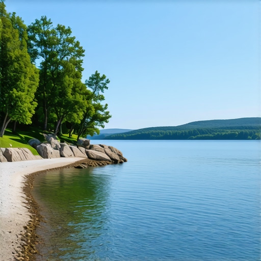 Beautiful landscape of Zlatne Pjaske with water and greenery