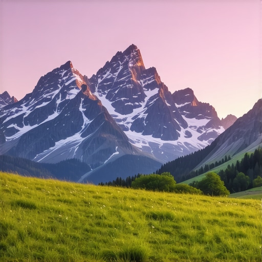Sunrise over Lovćen mountain with vibrant sky and scenic view