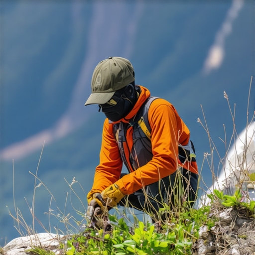 Volunteer planting trees in natural park near Berane, Montenegro.