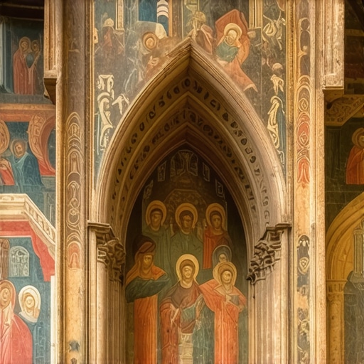 Fotografija fresaka i arhitektonskih detalja u Gračanici