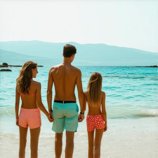 Family enjoying secluded beaches with natural scenery in Saranda
