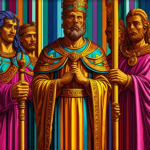 Balkan Legends and Mythology Mythological figures from Balkan folklore in a mystical, colorful scene.