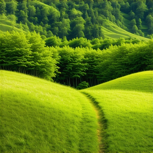 Prirodni pejzaž balkanskih planina Planinski pejzaž sa šumom i stazom