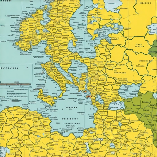 Balkan Travel Map 2024 Map of Balkan region with marked travel destinations for 2024.