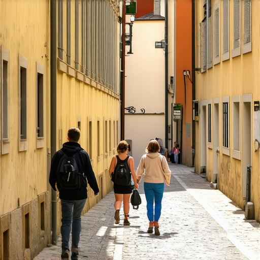 Travelers discovering hidden streets and local culture in Ljubljana